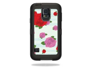 Mightyskins Protective Vinyl Skin Decal Cover for OtterBox Defender Samsung Galaxy S5 Case wrap sticker skins Roses