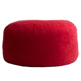 Comfort Research  4 Large Fuf Bean Bag Chair in Sierra Red Comfort