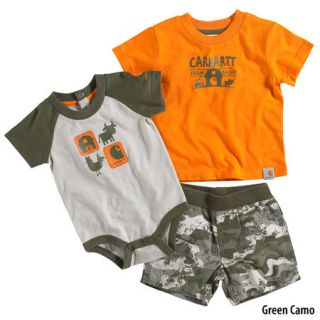 Carhartt Infant Boys 3 Piece Gift Set (Bodyshirt Shirt Short) 698408
