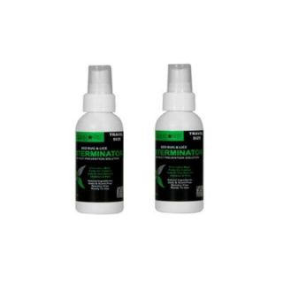 Bed Bug 911 3 oz. Non Toxic Treatment, Natural Bugs and Lice Eradicator Travel Bed Bug Exterminator Spray (2 Pack) EXTC 2507
