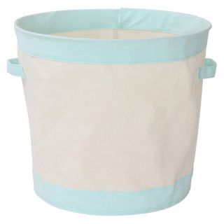 Collapsible Canvas Bin Round Aqua   Pillowfort™