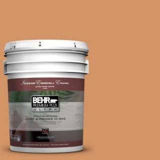 BEHR Premium Plus Ultra 5 gal. #280D 5 Glazed Pecan Eggshell Enamel Interior Paint 275305