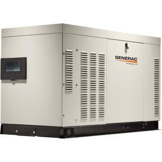 Generac QuietSource Series Liquid-Cooled Standby Generator — 27 kW (LP)/25 kW NG, Model# RG027224ANAX  Residential Standby Generators