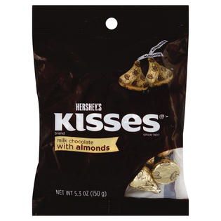 Hersheys Kisses  Kisses Milk Chocolate, with Almonds, 5.3 oz (150 g)