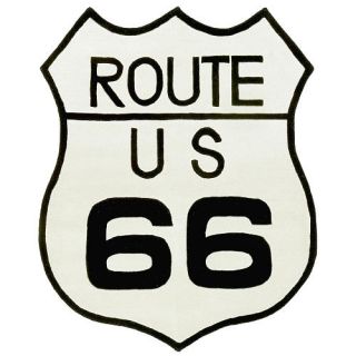 St. Croix Trading Company 4 x 5 foot Rug   Route 66 Design    St. Croix Trading Co.