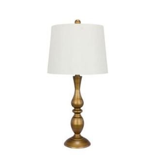 Fangio Lighting 27 in. Antique Brass Metal Table Lamp 1465AB