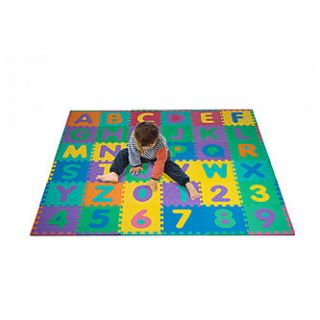 Recaro 96 PC Foam Floor Alphabet & Number Puzzle Mat For Kids   Toys