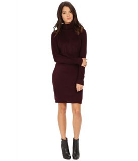 Calvin Klein Pop Over Sweater Dress Aubergine