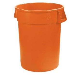Carlisle Bronco 10 Gal. Orange Round Trash Can (6 Pack) 34101024