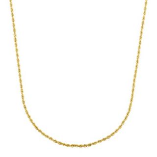 35mm Classic Solid Rope Chain Necklace in 14K Yellow Gold (16