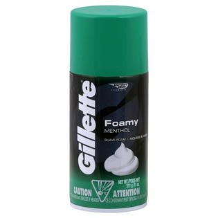 Gillette  Foamy Shave Foam, Menthol, 11 oz (311 g)
