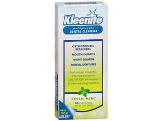 Kleenite Denture Cleanser Powder, Fresh Mint   9 oz