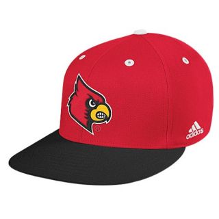 adidas College Player Hat   Mens   Basketball   Accessories   Louisville Cardinals   Red/Black