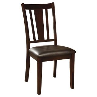 Carved Cutout Back Side Chair Wood/Espresso (Set of 2)   Furniture of
