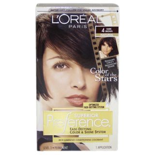 Oreal Superior Preference Natural #4 Dark Brown Hair Color