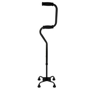 HealthSmart® Sit to Stand Quad Canes, Black, Small Base   Health