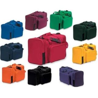 Sassi Orange Large Polyester Duffel Bag With Detachable Front Pocket