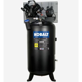 Kobalt 5 HP 80 Gallon 155 PSI 230 Volt Vertical Stationary Electric Air Compressor