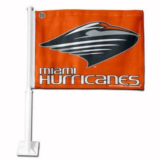 Rico Miami Hurricanes 19 inch Car Flag   Fitness & Sports   Fan Shop