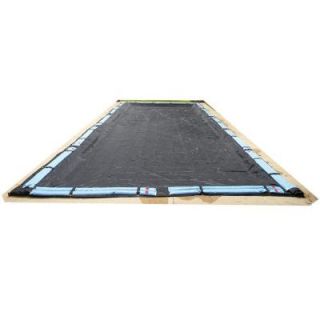 Blue Wave 25 ft. x 45 ft. Rectangular Black Rugged Mesh In Ground Pool Winter Cover BWC670