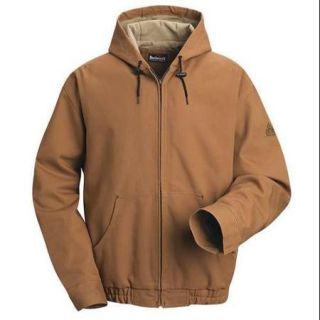 BULWARK JLH4BD FR Hooded Lanyard Jacket, Duck, XL