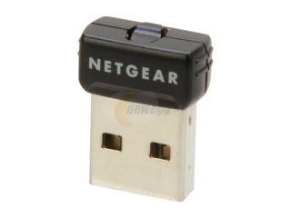 NETGEAR WNA1000M 100ENS v2 G54/N150 Wireless Micro Adapter IEEE 802.11b/g/n USB 2.0 Up to 150 Mbps Wireless Data Rates