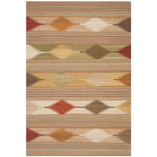 Safavieh Hand woven Navajo Kilim Natural/ Multi Wool Rug (4 x 6