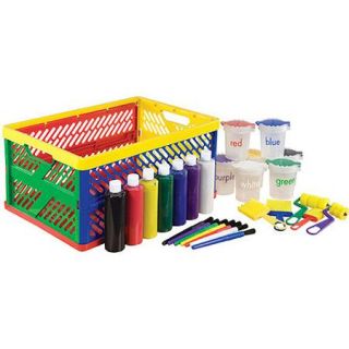 27 Piece Paint Set in Collapsible Crate