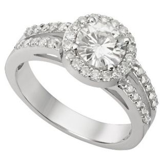 40 CT. T.W. Round Forever Brilliant® Moissanite Halo Prong Set Ring