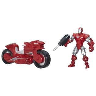 Disney Super Hero Mashers Iron Man Figure with Hotshot Hot Rod Vehicle