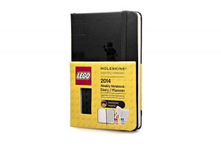 Moleskine 2014 Planner 12 Month Lego Weekly Notebook Pocket Black