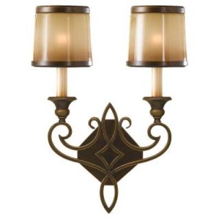Feiss Justine 2 Light Astral Bronze Sconce WB1473ASTB