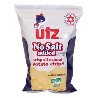Utz No Salt Added Potato Chips, 6.5 oz