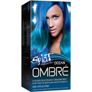 Splat Semi Permanent Bold Ombré Hair Color Kit; Ocean Ombré