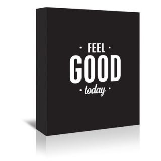 Americanflat Feel Good Today Textual Art on Gallery Wrapped Canvas