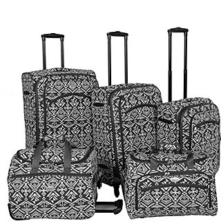 American Flyer Aztec Spinner Luggage Set 5pc