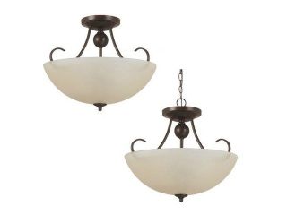 Sea Gull Lighting Lemont Semi Flush Convertible Pendant   77316 965