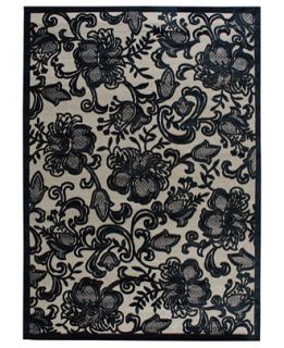 Nourison Area Rug, East Hampton Gothic Lace Pewter 53 x 75   Rugs