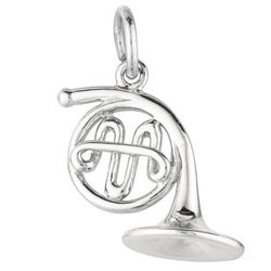 Sterling Silver French Horn Charm Discounts