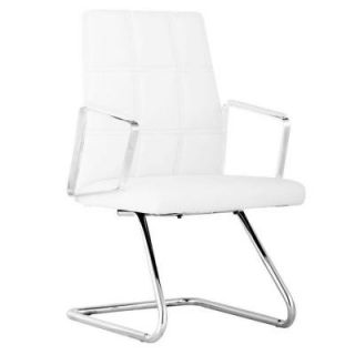 ZUO Controller White Leatherette Conference Chair 206121