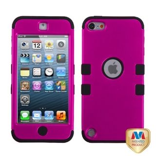 BasAcc Titanium Hot Pink/ Black Hybrid Case for Apple iPod touch 5