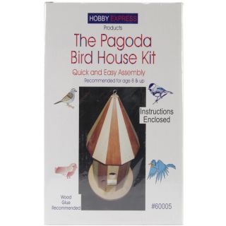 Pagoda Wood Bird House Kit. Unfinished  ™ Shopping   Big