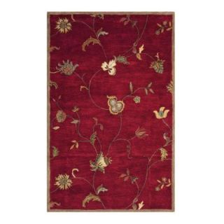 Home Decorators Collection Lenore Red 5 ft. 3 in. x 8 ft. 3 in. Area Rug 0546820110