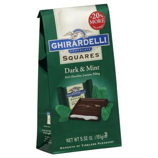 Ghirardelli Chocolate  Squares Chocolate, Dark & Mint, 6.38 oz