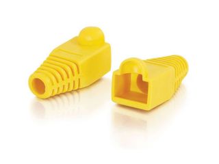 C2G 04756 RJ45 Snagless Boot Cover (6.0mm OD)   Yellow   50pk