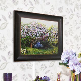Resting Under the Lilacs by Monet Framed Original Painting by Tori