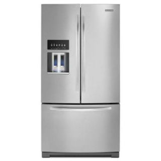 KitchenAid Architect Series II 26.8 cu. ft. French Door Refrigerator in Stainless Steel KFIV29PCMS