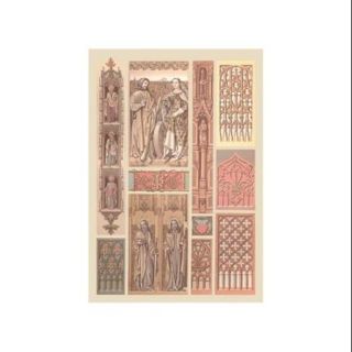 Medieval Religious Design Print (Black Framed Poster Print 20x30)