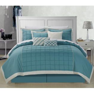Chic Home Rhodes Aqua King 12 Piece Comforter Set   Bed & Bath
