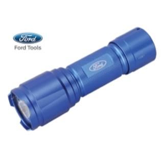 Ford Tools Aluminum LED Flashlight 250 Lumens AAA Battery Operated